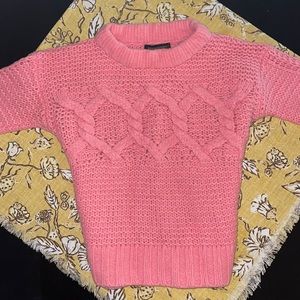 NEVER WORN Banana Republic Chunky Pink Knit Sweater